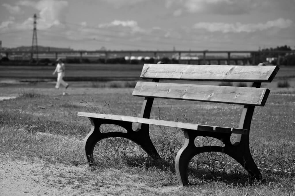 lonely-park-bench